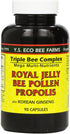 YS Eco Bee Farms YS Organic Farms: Royal Jelly Bee Pollen Propolis w/Ginseng 90 ct
