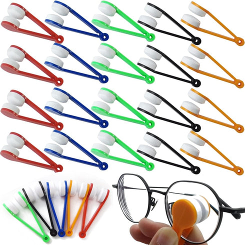 GXXMEI 40PCS Mini Sun Glasses Eyeglass Microfiber Spectacles Cleaner Brush Cleaning Tool, 5