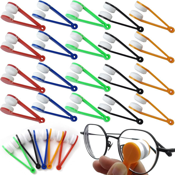 GXXMEI 40PCS Mini Sun Glasses Eyeglass Microfiber Spectacles Cleaner Brush Cleaning Tool, 5