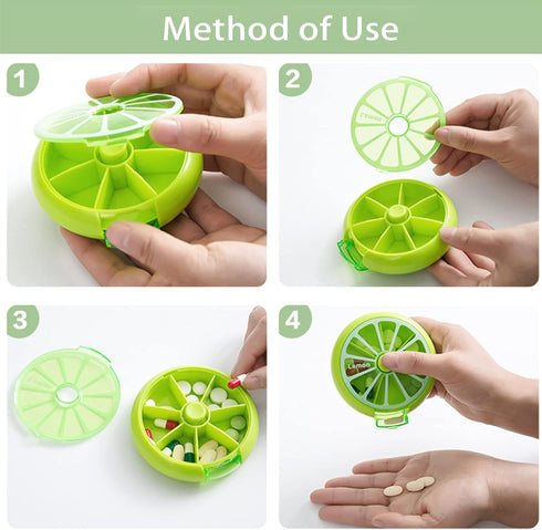 INVODA Pill Box Organizer - Weekly 3 Times 7 Compartments Large Medicine Pill Cases