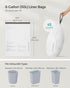 SONGMICS Trash Bags for 8-Gallon Trash Cans | 90 Count | Drawstring Kitchen Garbage Bags | Liner Code 30A