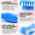 3Pcs Denture Toothbrush Set, Double Heads Portable Cleaning Tool for Oral Care