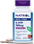 Natrol 5-HTP 100mg, Drug-Free Dietary Supplement for Balanced Mood, 30 Fast Dissolve Tablets, Mixed Berry Flavor