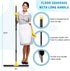 Floor Squeegee for Concrete and Tile Cleaning - 24'' Heavy Duty Rubber Scraper with 60'' Long Handle