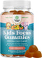 Vegan Brain Focus Gummies for Kids, 40 Count - Kids Focus Supplement with Phosphatidylserine & More