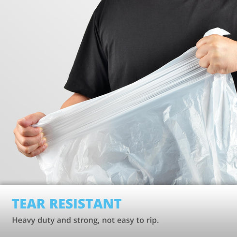Ultra Thick 15 Gallon Drawstring Trash Bags, 108 Count Heavy Duty Large Plastic Garbage Bag for Home Office Lawn