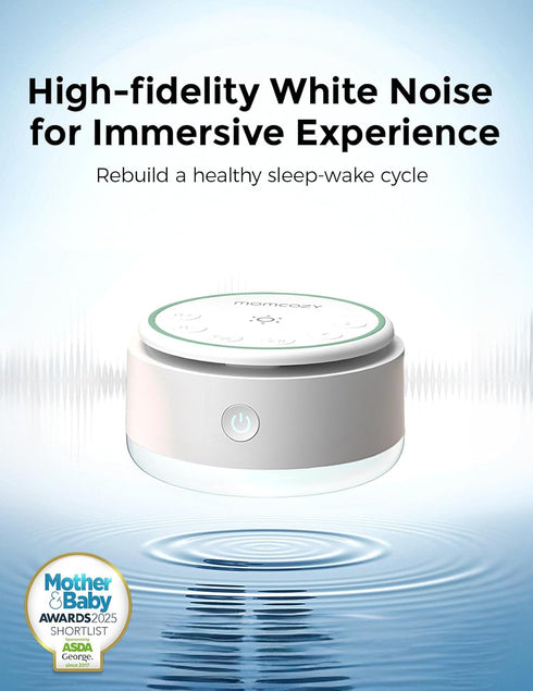 Momcozy 20 Sound Machine for Baby | Portable White Noise Sound Machine for Sleep Rechargeable | Sleep Sounds White