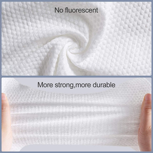 Disposable Face Towel Face Cloths for Washing | Soft Cotton Dry Wipes, 200 Count for Cleansing and Makeup Removal