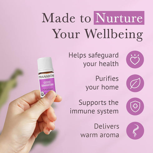 Pranarom Good Samaritan Essential Oil Blend (5ml) - 100% Pure Essential Oil for Diffusing and Cleaning