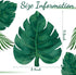 Zonon 150 Summer Pcs Turtle Leaf Plates Hawaiian Luau Party Supplies Turtle Leaf Floral Tropical Plates Jungle Birthday