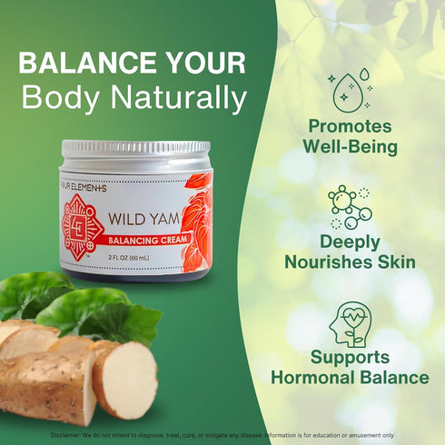 Wild Yam Balancing Cream, 2 OZ - 1st Place Winner at 2023 International Herb Symposium for Creams