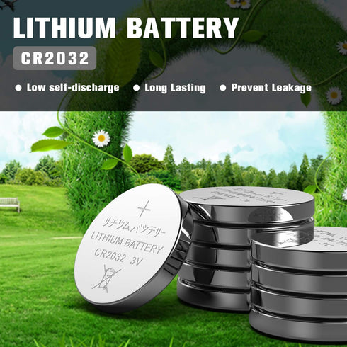 GutAlkaLi CR2032 Lithium 3V Battery, Electronic Coin Cell Button for Toys, 40 Pcs