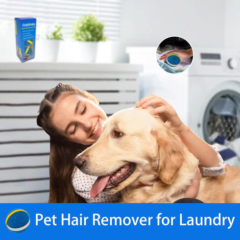 2 in 1 Pet Hair Remover for Laundry, Reusable Washing Machine Pet Hair Catcher with Leather Tray Storage Box, 3 PCS