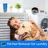 2 in 1 Pet Hair Remover for Laundry, Reusable Washing Machine Pet Hair Catcher with Leather Tray Storage Box, 3 PCS