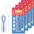 Dental Floss Threader, Deep Clean Floss for Braces, Bridges, Implants, 50 Count (Pack of 4)