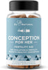 Conception Fertility Supplements for Women - 60 Vegetarian Soft Capsules for Ovulation, Hormonal Balance & Prenatal
