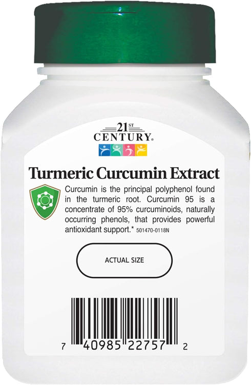 21st Century Curcumin 95 Herbal Supplements, 45 Count (22757)