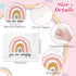 Reginary 50 Pcs Inspirational Gifts Bulk - Cosmetic Bag EVA You Are Braver Makeup Bag for Women