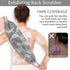 Anezus Exfoliating Back Scrubber Bath Gloves Set - Exfoliating Shower Towel with Gloves for Body Scrub (Grey)