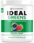 NutraOne Ideal Greens Antioxidant Superfood Greens Powder Supplement, Natural Berry Flavor, 30 Servings