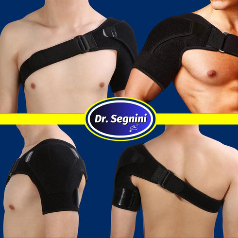 COMPRESSION SHOULDER BRACE ROTATOR CUFF PAIN RELIEF SUPPORT ADJUSTABLE BELT ARM SLEEVE SPRAINS FOR WOMEN AND MEN ICE PACK PLUS MUSCLE RECOVERY TENDINITIS PAIN RELIEF- JVG-104