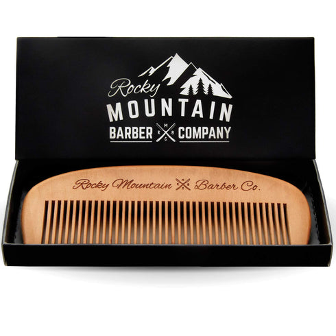 Wood Hair Comb with Anti-Static & No Snag Handmade Brush for Beard & Hair in Gift Box