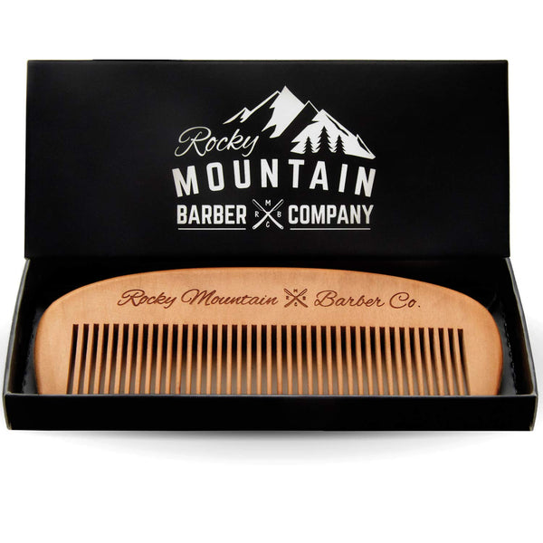 Wood Hair Comb with Anti-Static & No Snag Handmade Brush for Beard & Hair in Gift Box