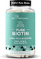 Biotin 5000 mcg Hair Skin Nails Supplement – High-Potency Hair Growth Vitamins for Women & Men – 120 Vegan Soft Capsules