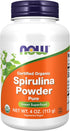 NOW Foods Certified Organic Spirulina Powder, 4-Ounce, Rich in Beta-Carotene (Vitamin A) and B-12