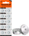 LR41 Button Batteries L736 AG3 392 384 192 SR41 A63 736 G3, 1.5V Alkaline Coin Cell Batteries 10 Pack
