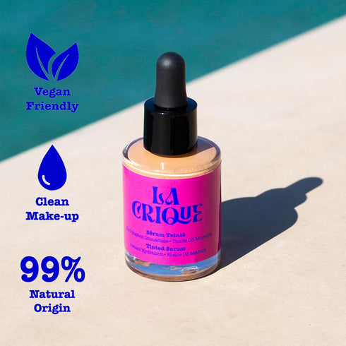 Tinted Serum - 1.0 Fl Oz Hydrating Face Serum with Hyaluronic Acid, Skin Tint, Lightweight Foundation