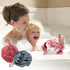 Toplive Shower Loofah Bath Sponge, Dark Green and Wine Red Exfoliating Mesh Pouf