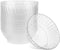 PLASTICPRO 30 Pack Crystal Clear Disposable Plastic Plates, 10 Ounce Dinner Dishes for Special Occasions