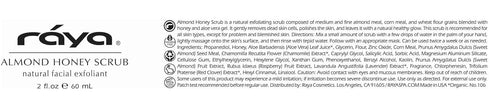 RAYA Almond Honey Facial Scrub (106), Natural Exfoliating Facial Scrub for Glowing Complexion