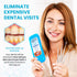 Dental Tools Set for Teeth Cleaning, Stainless Steel Scraper and Mouth Mirror for Plaque and Tartar Removal (Aqua)