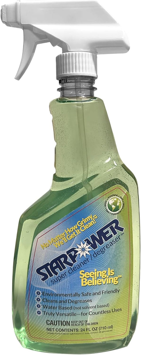 STARPOWER SUPER CLEANER/DEGREASER STARPOWER Heavy Duty All Purpose Multi Surface Grease, Oil, Grime Remover, 24