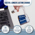 Bump 9 Volt Rechargeable Batteries, 2 Pack, Lithium Ion, High Output, USB Charge for Smoke Alarms