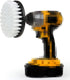 Drill Brush 5 Inch White Soft Bristle: Clean Fiberglass Tub, Upholstery, Auto Carpet, and Boat Seat