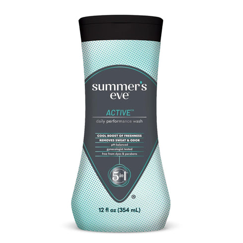 Summer's Eve Active Daily Performance Feminine Wash, pH-Balanced Body Wash for Women,