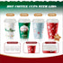 WOWSOLID 12 oz, 40 Pack Christmas Disposable Coffee Cups with Lids To Go Coffee Cups, Holiday Paper Cups for Hot