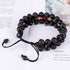 8mm Natural Lava Rock Stone Bracelets for Men - Healing Crystal Essential Oil Diffuser Beads Chakra Bracelet