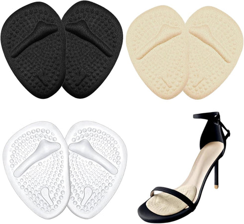 Metatarsal Pads, 3 Pairs Gel Shoe Inserts for Pain Relief and Comfort