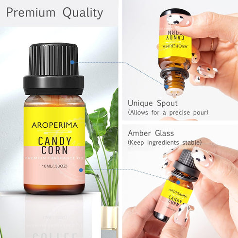 Candy Corn Fragrance Oil, 10ml, Premium Grade Scented Oil for Aroma Diffusers, Candle, and Soap Making