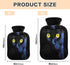 YETTASBIN 2L Black Cat Hot Water Bottle, Transparent Leakproof Hot Water Bag Washable Heat Resistant Water Bottle