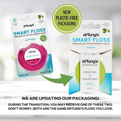 Dr. Tungs Smart Floss - 30 Yards, Case of 6