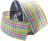 Royal Imports Spring Pastel Wired Ribbon, 2.5" Gingham Design, 25 Yd Roll for Baby Shower