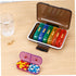 Mikinona Portable Weekly Pill Organizer Day Medicine Case for Travel and Durable Design for Easy Dispensing Protects