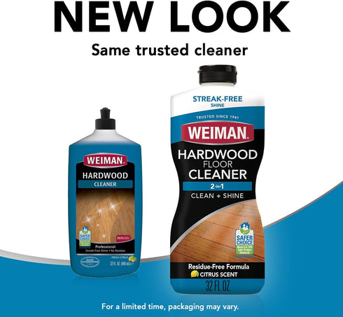 Weiman Gallon Hardwood Floor Cleaner with Refillable Squeeze Bottle - Perfect for Finished Wood