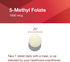PROTOCOL FOR LIFE BALANCE 5-Methylfolate 1,000mcg, Superior Bioavailability, Folate Supplement for Brain Support, 90