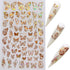 NAIL ANGEL 8Sheets Nail Art Adhesive Sticker Sheets with Different Laser Gold and Silver Butterfly Shapes